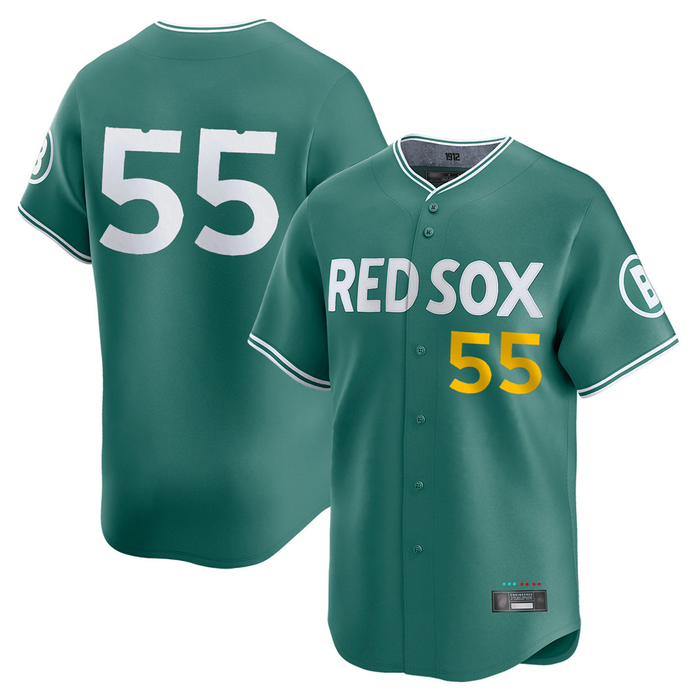 CAdoa B.Red Sox #55 Ranger Su¡§¡érez Player Green City Connect Limited Home Game Stitched Jerseys