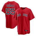 CAdoa B.Red Sox #55 Ranger Su¡§¡érez Player Red Home Game Stitched Jerseys