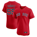 CAdoa B.Red Sox #55 Ranger Su¡§¡érez Player Red Limited Elite Home Game Stitched Jerseys