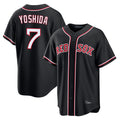 CAdoa B.Red Sox #7 Masataka Yoshida Player Black Out Home Game Stitched Jerseys