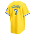 CAdoa B.Red Sox #7 Masataka Yoshida Player Yellow Home Game Stitched Jerseys