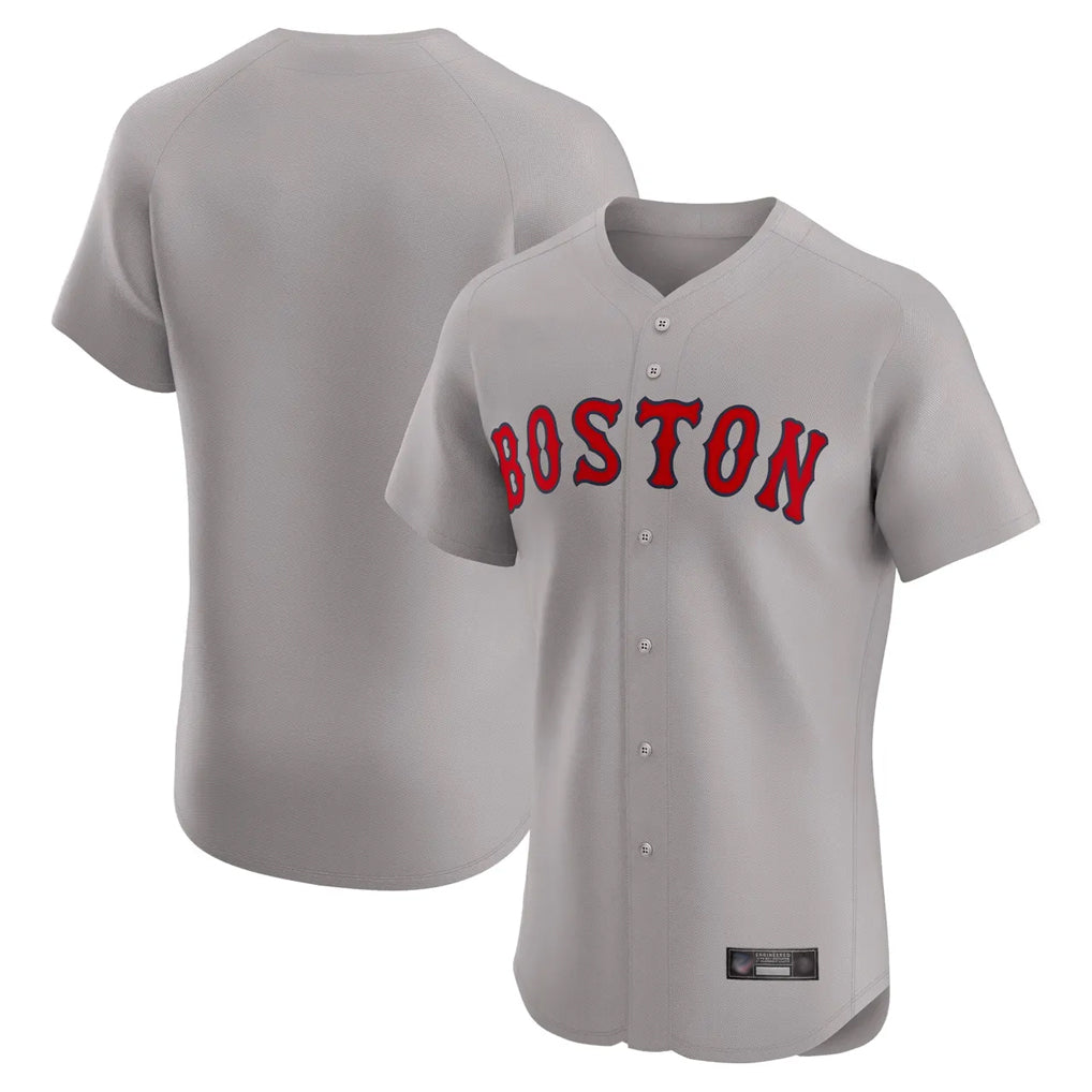 CAdoa B.Red Sox Blank Player Gray Road Limited Home Game Stitched Jerseys