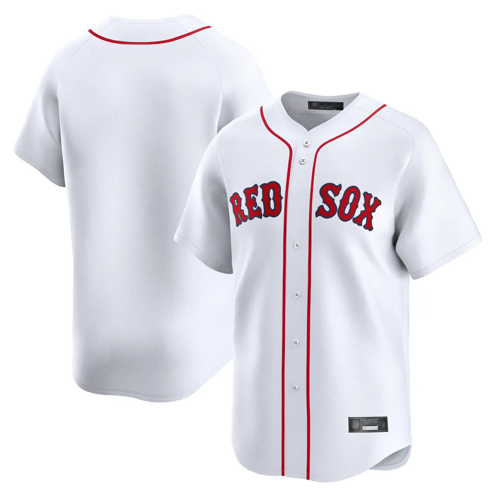 CAdoa B.Red Sox Blank Player White Limited Home Game Stitched Jerseys