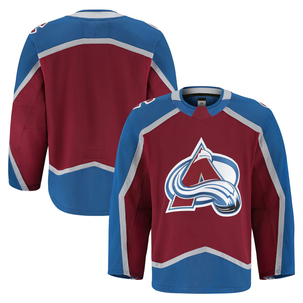 CAdoa C.Avalanche Burgundy Home Authentic Pro Jerseys