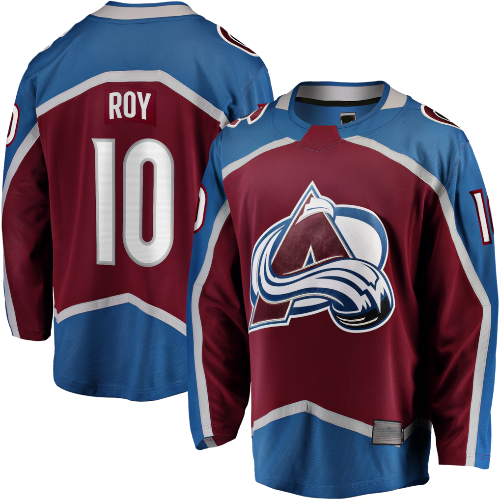 CAdoa C.Avalanche #10 Nicolas Roy Burgundy Home Breakaway Jerseys
