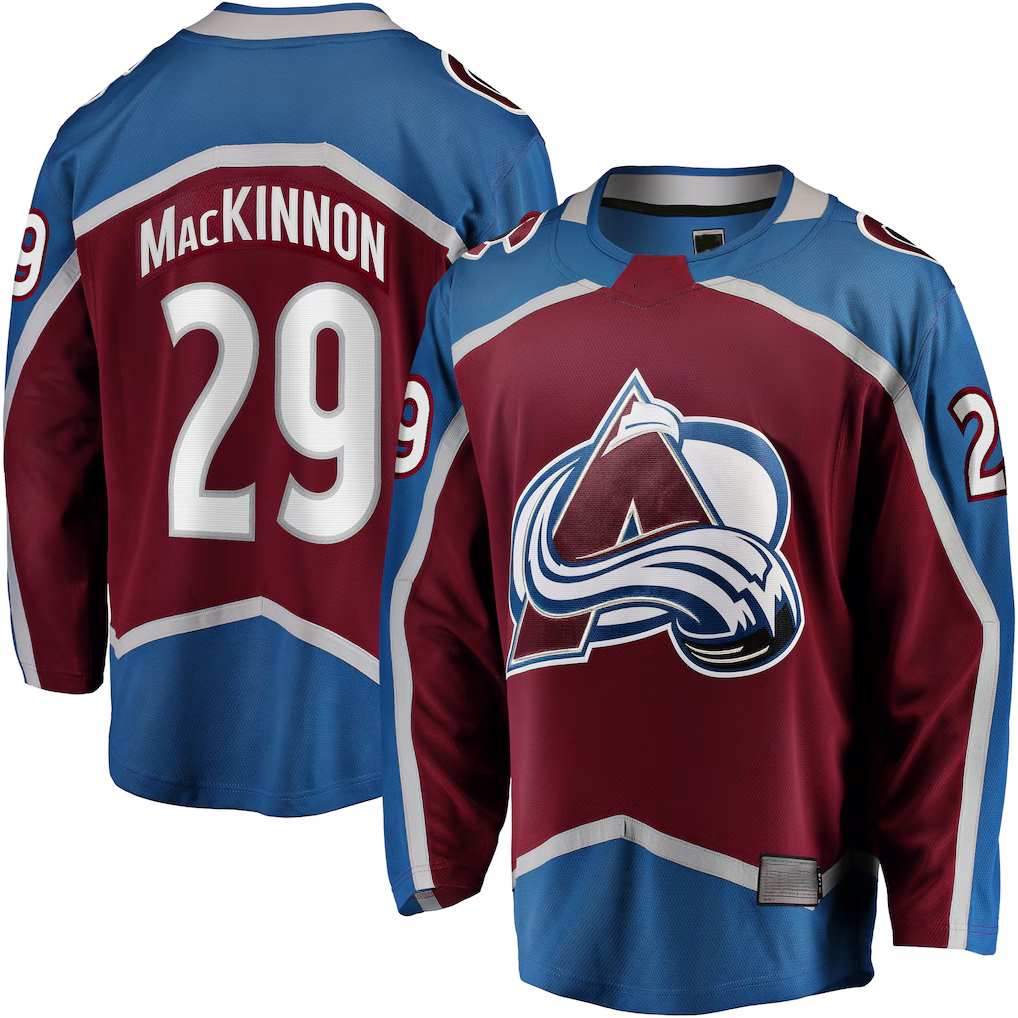 CAdoa C.Avalanche #29 Nathan MacKinnon Burgundy Home Breakaway Jerseys