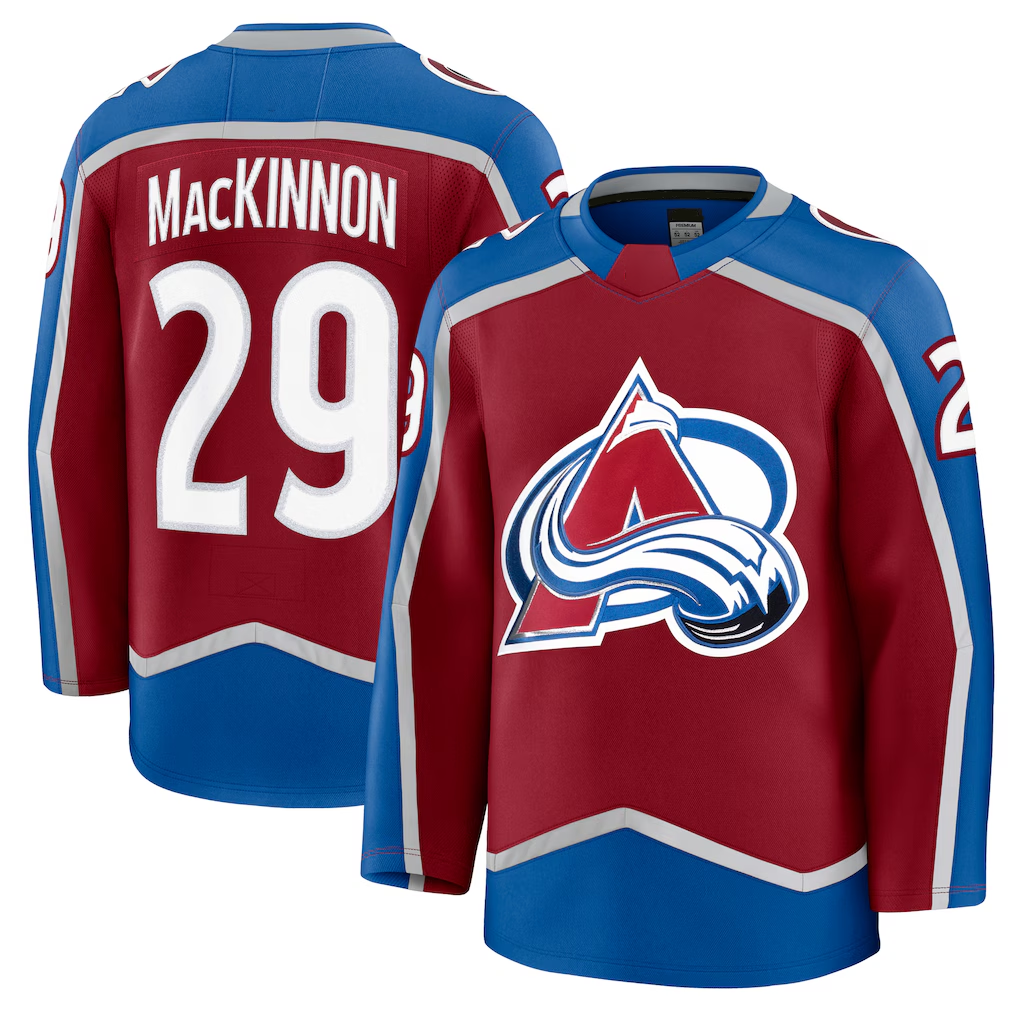 CAdoa C.Avalanche #29 Nathan MacKinnon Burgundy Home Premium Jerseys