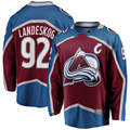 CAdoa C.Avalanche #92 Gabriel Landeskog Burgundy Captain Patch Home Breakaway Jerseys
