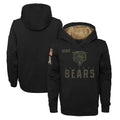 CAdoa C.Bears Black Salute to Service Pullover Hoodies Limited Home Blank Player Stitched Jerseys