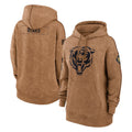 CAdoa C.Bears Brown Salute to Service Pullover Hoodies Limited Blank Player Stitched Jerseys