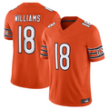 CAdoa C.Bears #18 Caleb Williams Orange Vapor F.U.S.E. Limited Jersey Player Stitched Jerseys