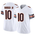 CAdoa C.Bears #10 Luther Burden III Player White Vapor F.U.S.E. Limited Home Game Stitched Jerseys