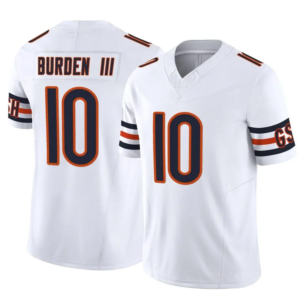 CAdoa C.Bears #10 Luther Burden III Player White Vapor F.U.S.E. Limited Home Game Stitched Jerseys