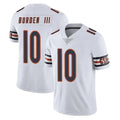 CAdoa C.Bears #10 Luther Burden III Player White Vapor Untouchable Limited Home Game Stitched Jerseys