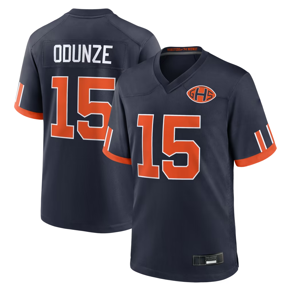 CAdoa C.Bears #15 Rome Odunze Navy 2026 Rivalries Collection Game Stitched Jerseys