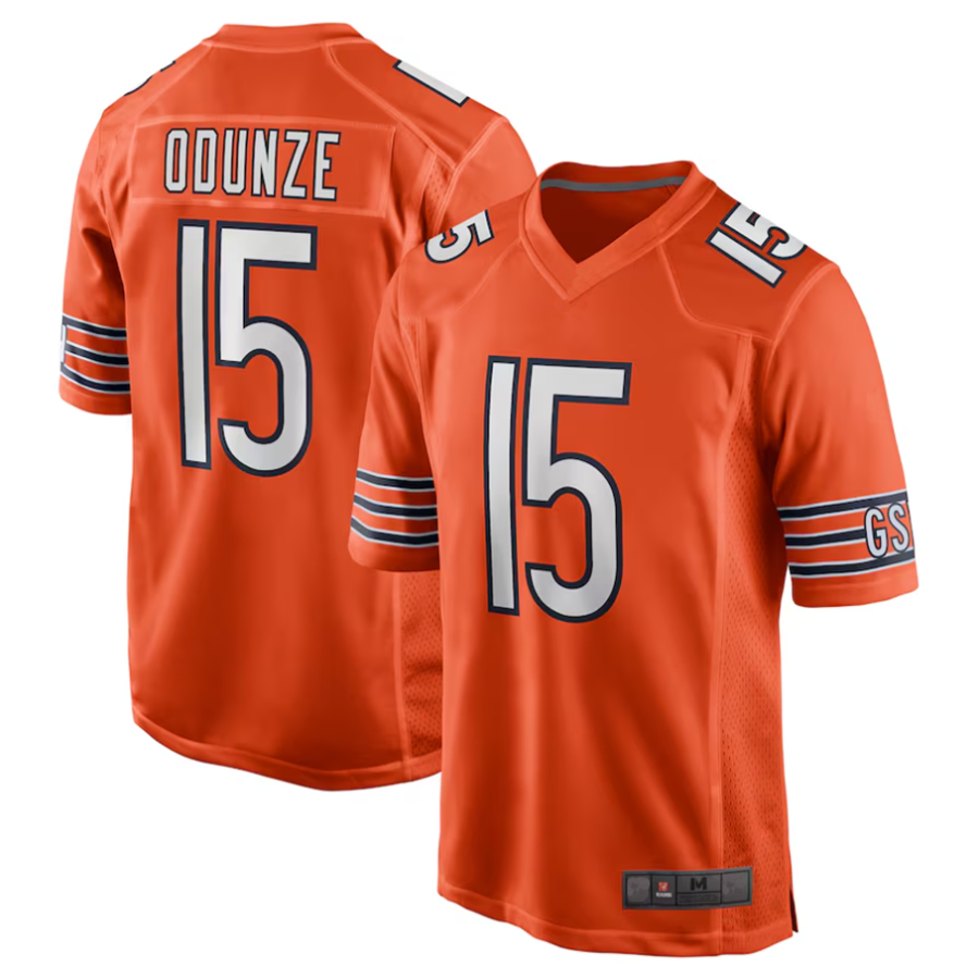 CAdoa C.Bears #15 Rome Odunze Orange Player Game Stitched Jerseys