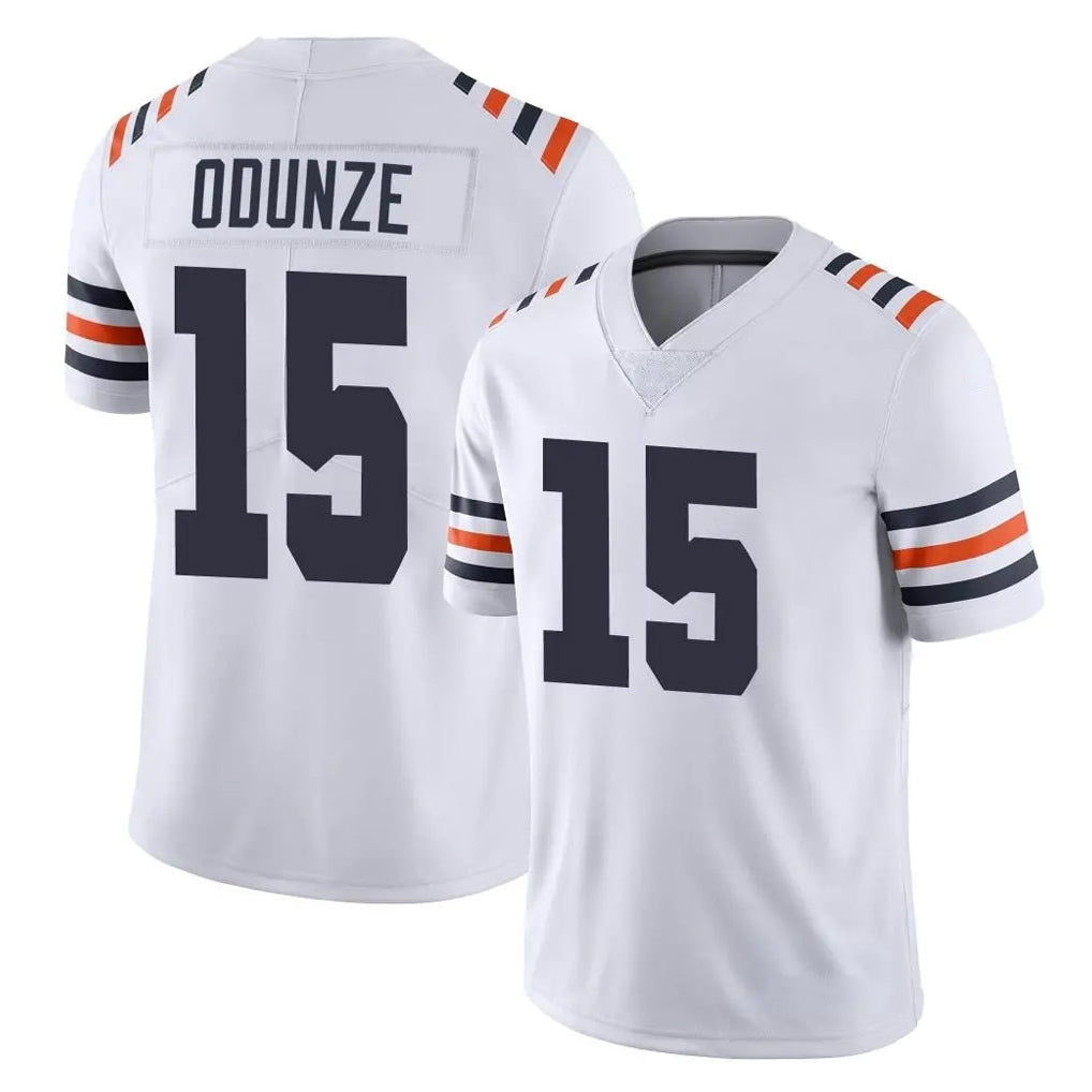 CAdoa C.Bears #15 Rome Odunze Player White Classic Vapor Limited Home Game Stitched Jerseys