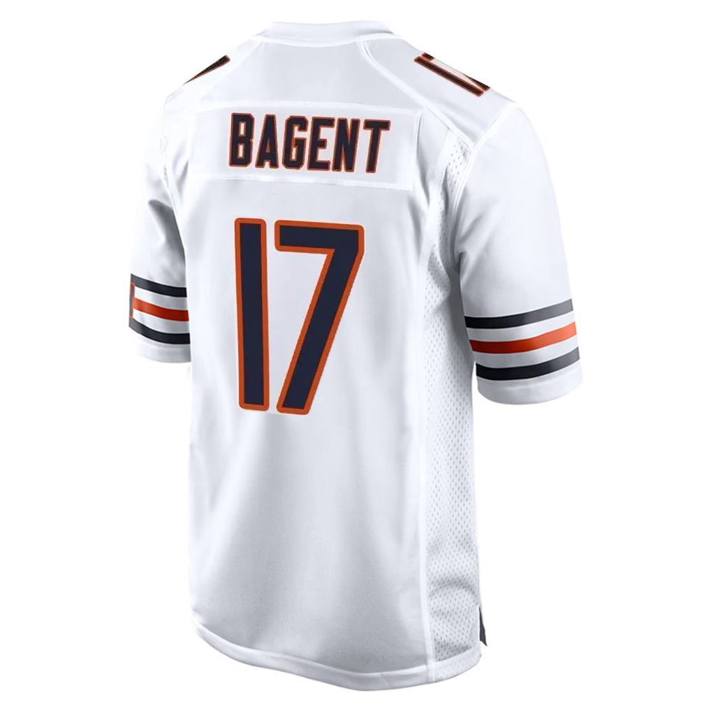 CAdoa C.Bears #17 Tyson Bagent Player White Home Game Stitched Jerseys