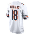 CAdoa C.Bears #18 Caleb Williams Player White Home Game Stitched Jerseys