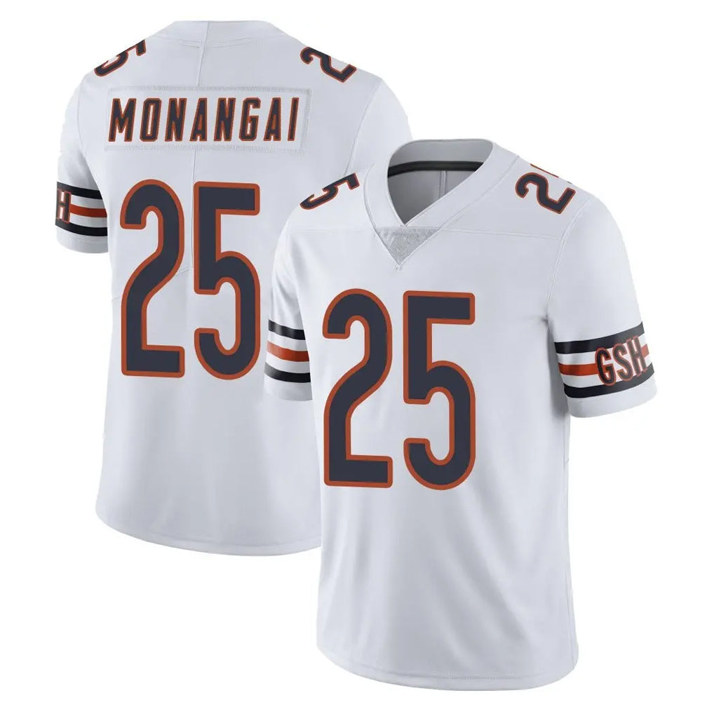 CAdoa C.Bears #25 Kyle Monangai Player White Vapor Untouchable Limited Home Game Stitched Jerseys