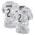 CAdoa C.Bears #2 D.J. Moore Player White Arctic Camo Salute to Service Limited Stitched Jerseys