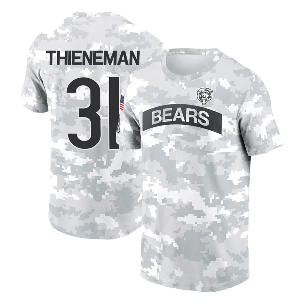 CAdoa C.Bears #31 Dillon Thieneman Player Arctic Camo Salute to Service Performance T-Shirt Limited Stitched Jerseys