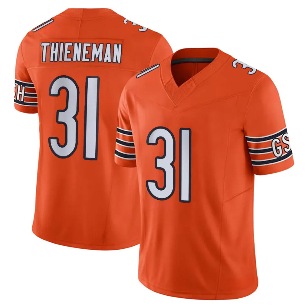 CAdoa C.Bears #31 Dillon Thieneman Player Orange Vapor F.U.S.E. Limited Home Game Stitched Jerseys