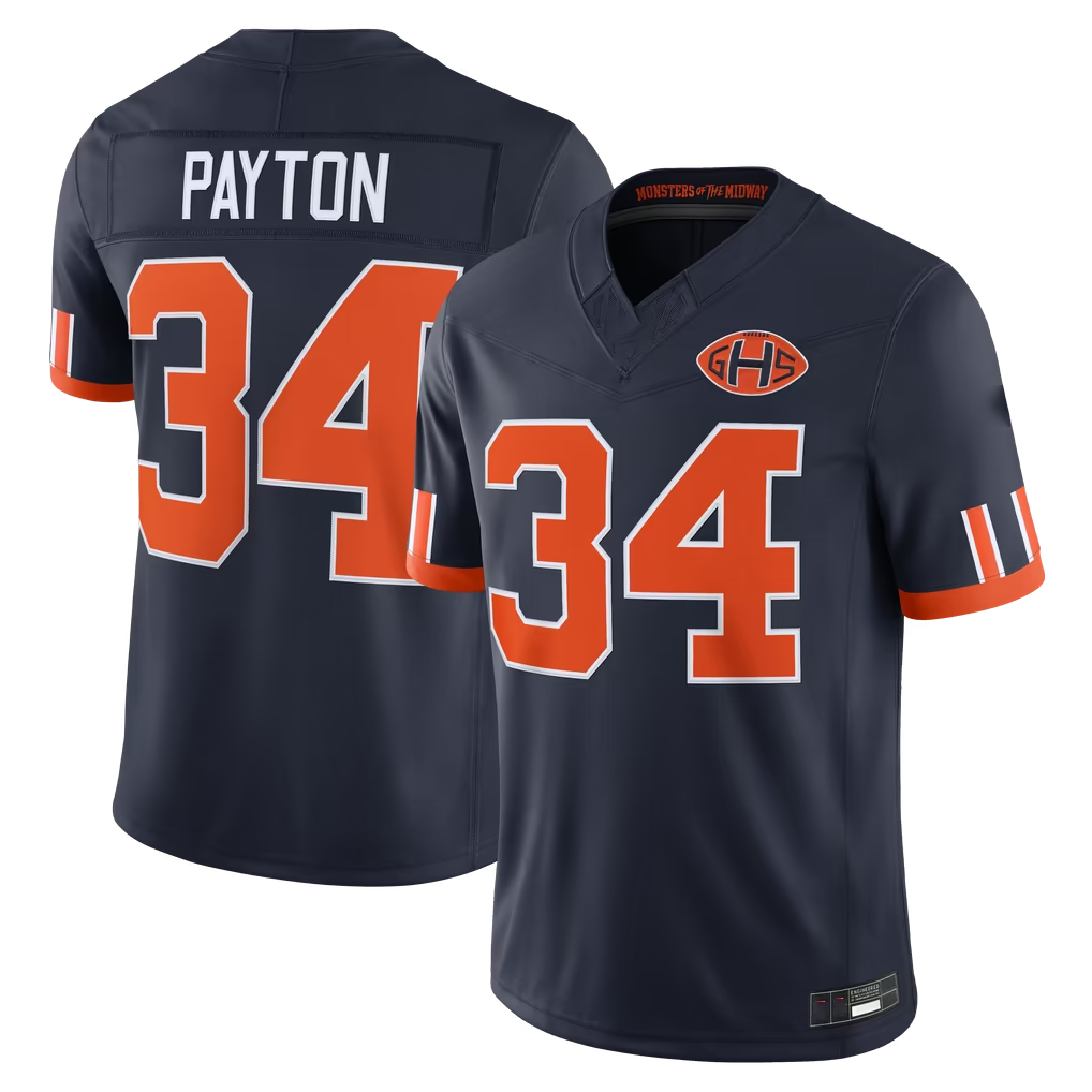 CAdoa C.Bears #34 Walter Payton Navy 2026 Rivalries Collection Limited Stitched Jerseys