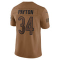 CAdoa C.Bears #34 Walter Payton Player Brown Salute To Service Limited Stitched Jerseys
