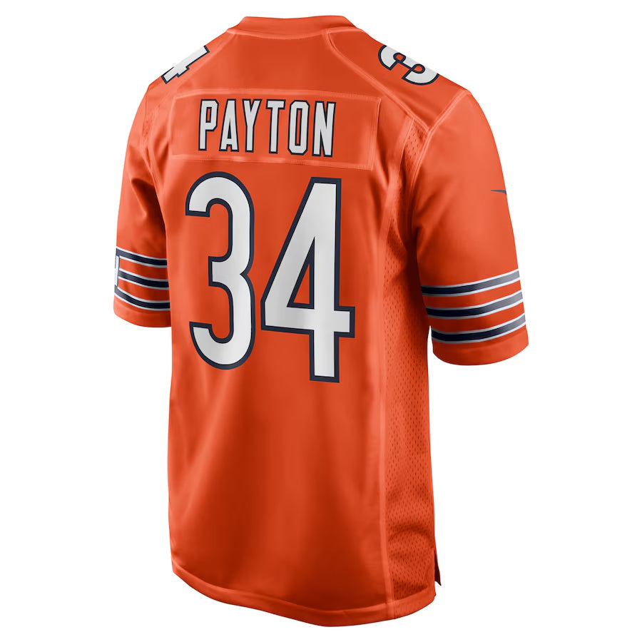 CAdoa C.Bears #34 Walter Payton Player Orange Alternate Game Stitched Jerseys