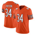 CAdoa C.Bears #34 Walter Payton Player Orange Vapor F.U.S.E. Limited Home Game Stitched Jerseys
