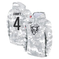 CAdoa C.Bears #4 D'Andre Swift Player Arctic Camo Salute to Service Pullover Hoodies Limited Stitched Jerseys