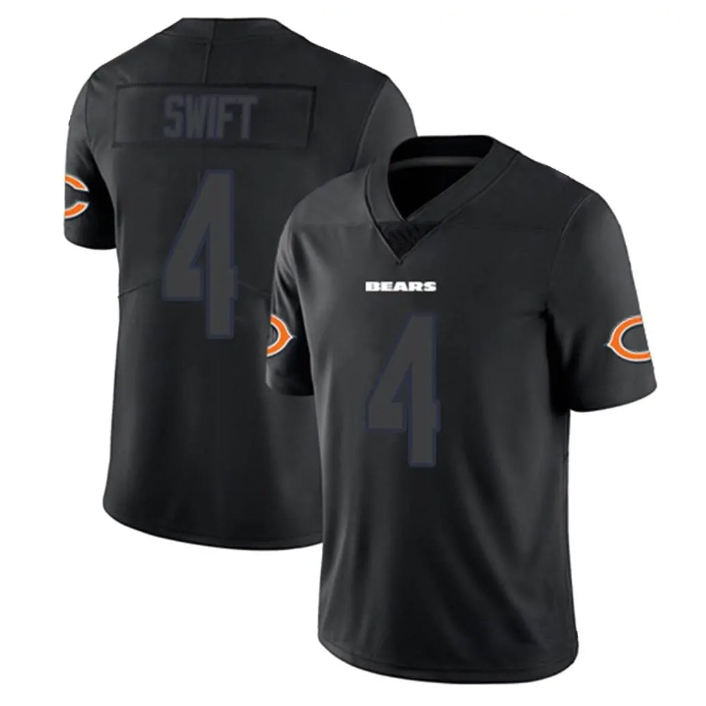 CAdoa C.Bears #4 D'Andre Swift Player Black Impact Limited Game Stitched Jerseys