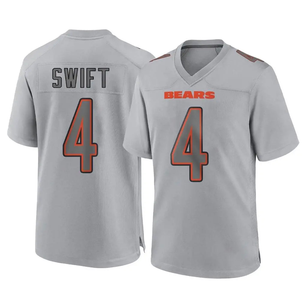 CAdoa C.Bears #4 D'Andre Swift Player Gray Atmosphere Fashion Game Stitched Jerseys