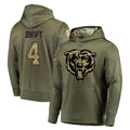 CAdoa C.Bears #4 D'Andre Swift Player Olive Salute to Service Pullover Hoodies Home Game Stitched Jerseys