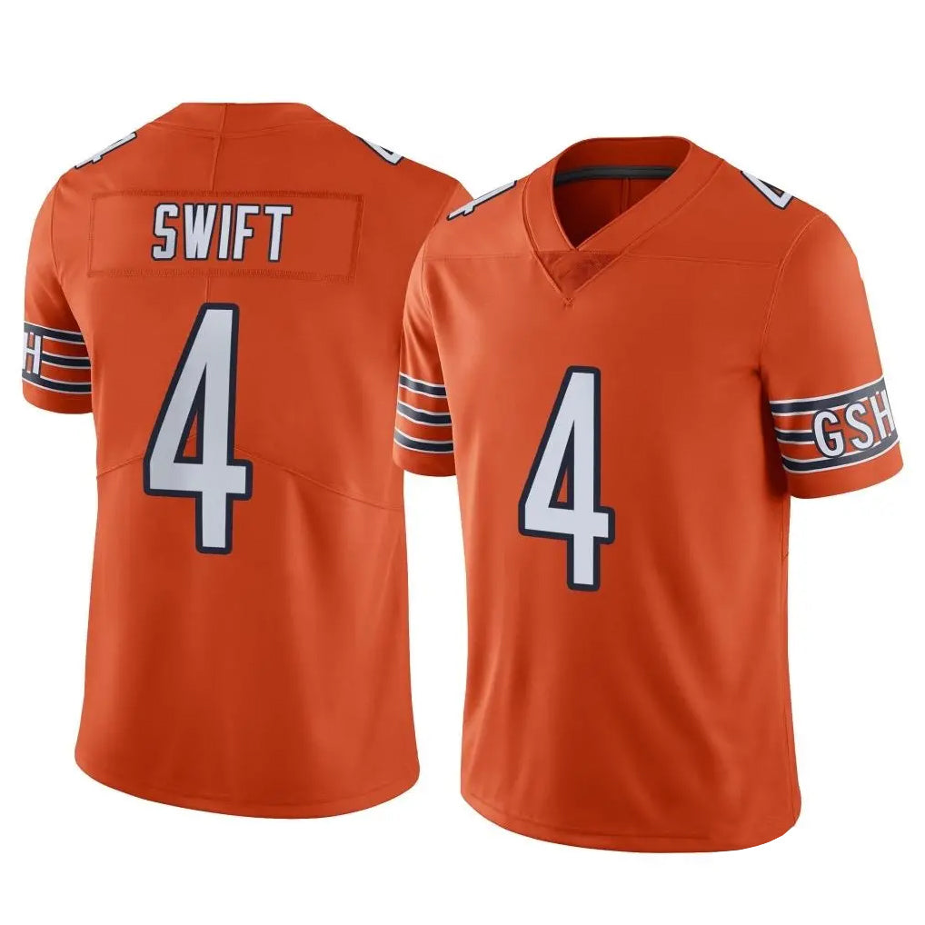 CAdoa C.Bears #4 D'Andre Swift Player Orange Alternate Vapor Limited Home Game Stitched Jerseys