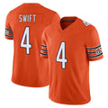 CAdoa C.Bears #4 D'Andre Swift Player Orange Vapor F.U.S.E. Limited Home Game Stitched Jerseys
