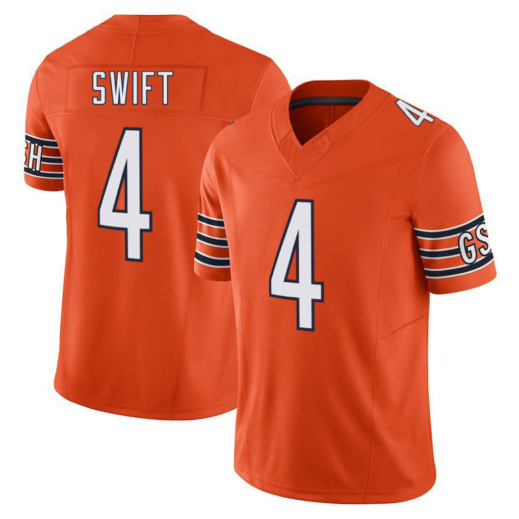 CAdoa C.Bears #4 D'Andre Swift Player Orange Vapor F.U.S.E. Limited Home Game Stitched Jerseys