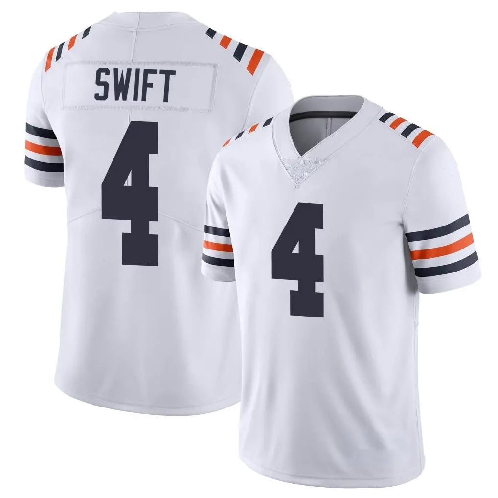 CAdoa C.Bears #4 D'Andre Swift Player White Classic Vapor Limited Home Game Stitched Jerseys