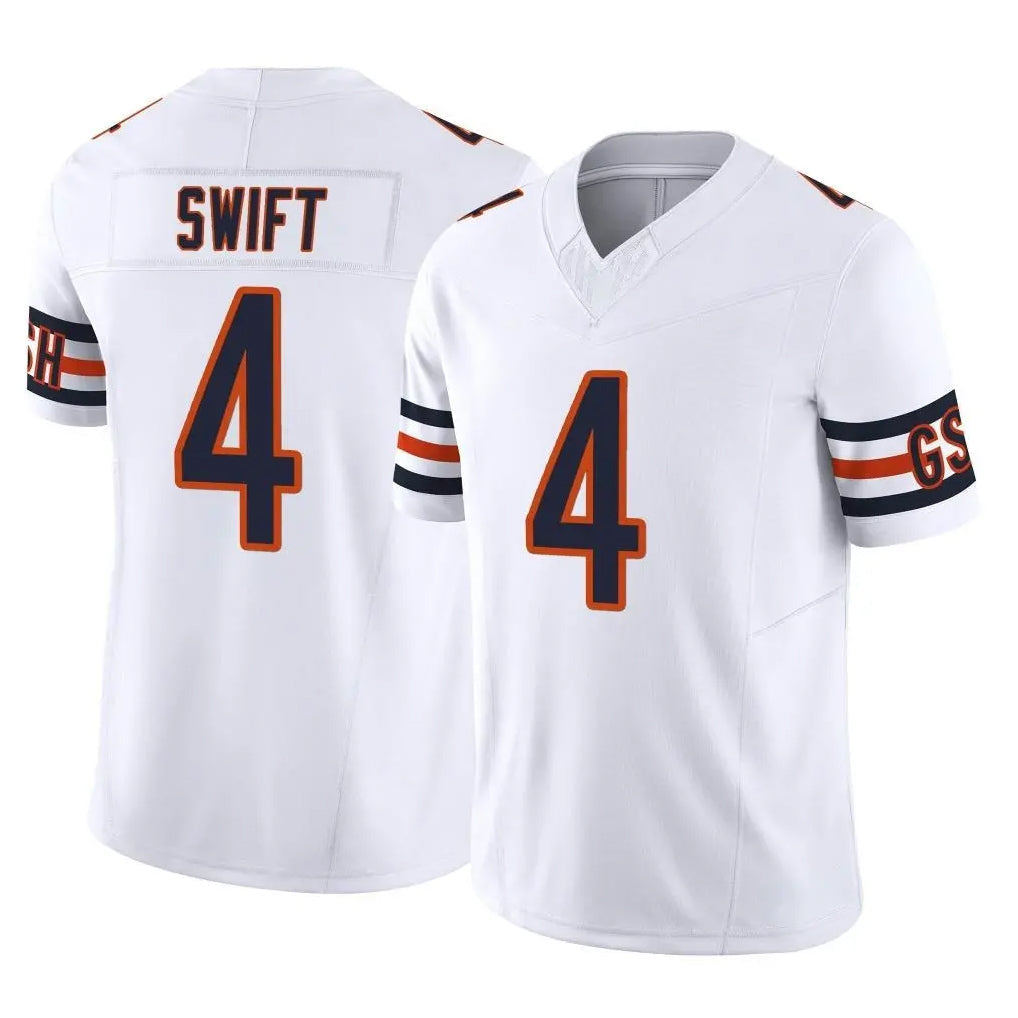 CAdoa C.Bears #4 D'Andre Swift Player White Vapor F.U.S.E. Limited Home Game Stitched Jerseys