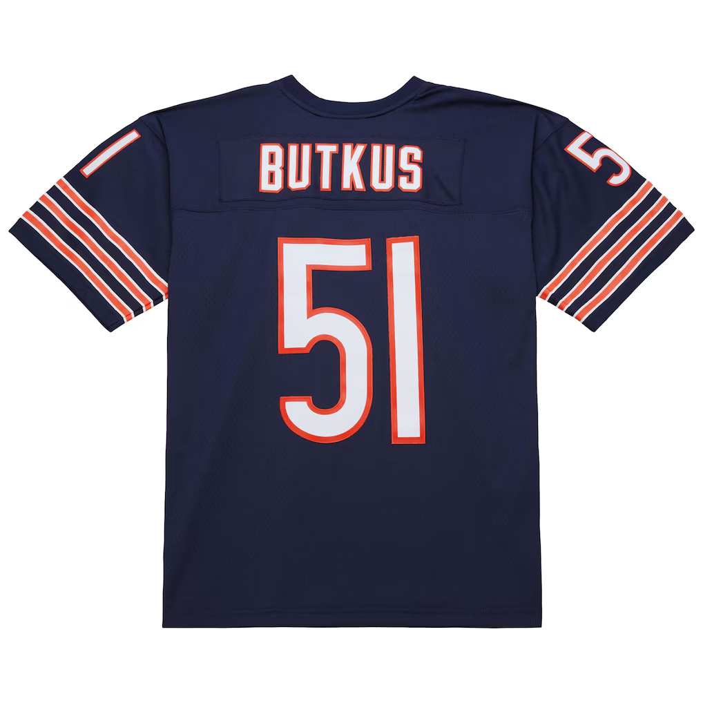 CAdoa C.Bears #51 Dick Butkus Mitchell & Ness Navy Legacy Replica Stitched Puhic Jersey