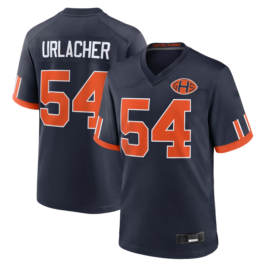 CAdoa C.Bears #54 Brian Urlacher Navy 2026 Rivalries Collection Game Stitched Jerseys