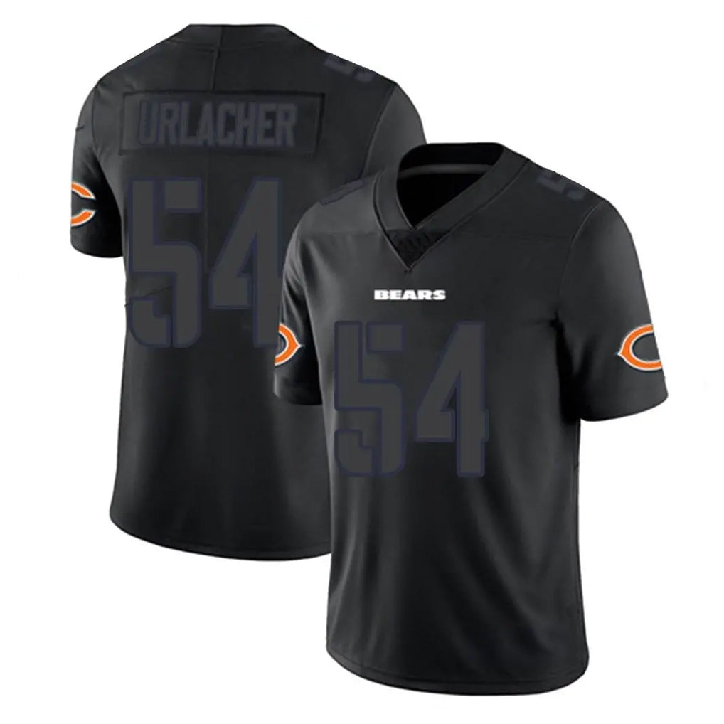 CAdoa C.Bears #54 Brian Urlacher Player Black Impact Limited Game Stitched Jerseys