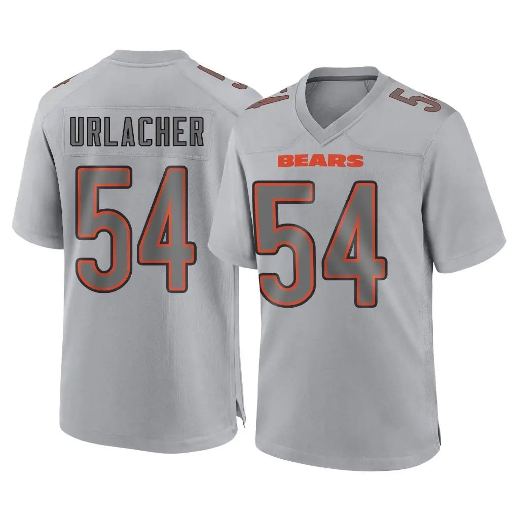 CAdoa C.Bears #54 Brian Urlacher Player Gray Atmosphere Fashion Game Stitched Jerseys