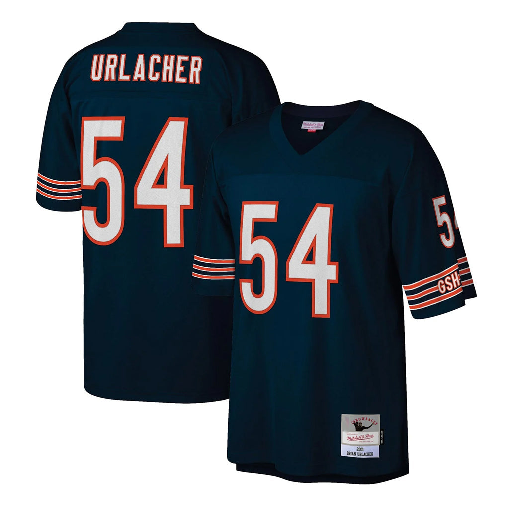 CAdoa C.Bears #54 Brian Urlacher Player Navy Mitchell & Ness Legacy Replica Stitched Jerseys
