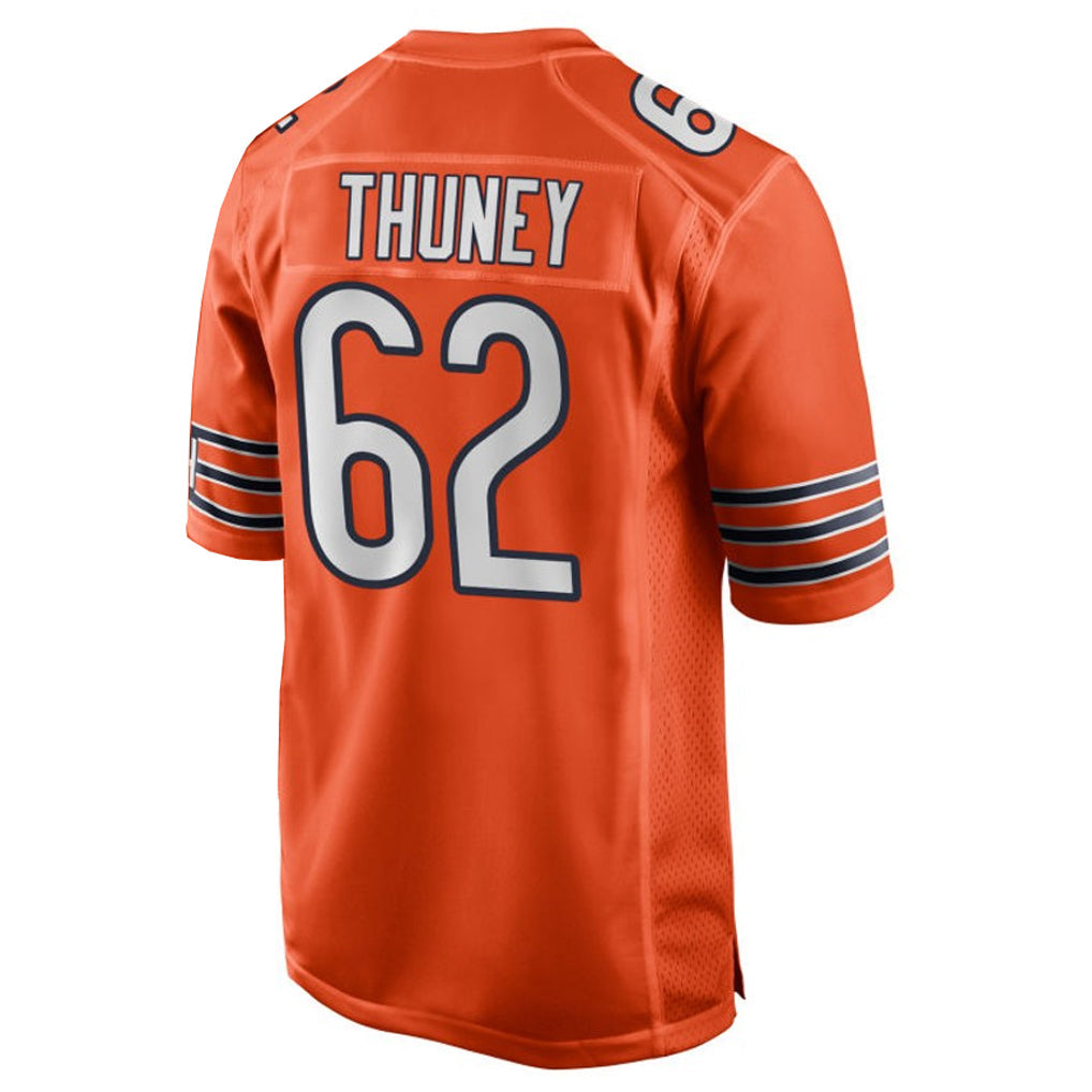CAdoa C.Bears #62 Joe Thuney Player Orange Home Game Stitched Jerseys