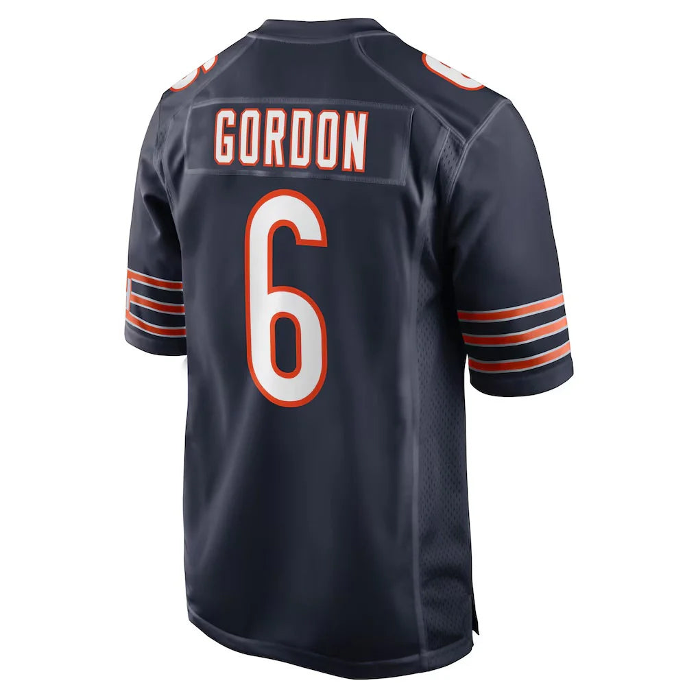 CAdoa C.Bears #6 Kyler Gordon Player Navy Home Game Stitched Jerseys