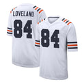 CAdoa C.Bears #84 Colston Loveland Player White Classic Home Game Stitched Jerseys