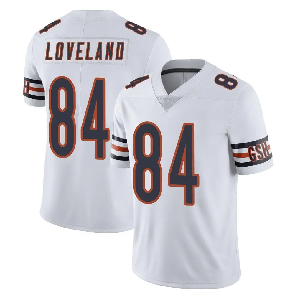 CAdoa C.Bears #84 Colston Loveland Player White Vapor Untouchable Limited Home Game Stitched Jerseys