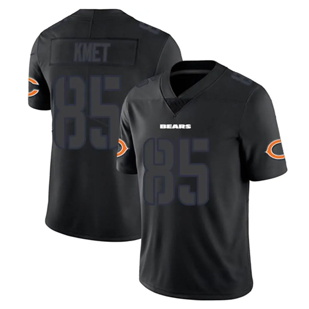 CAdoa C.Bears #85 Cole Kmet Player Black Impact Limited Game Stitched Jerseys